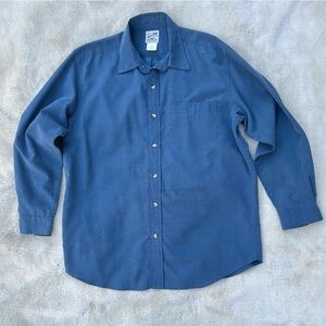 Travelsmith button down travel shirt steel blue L